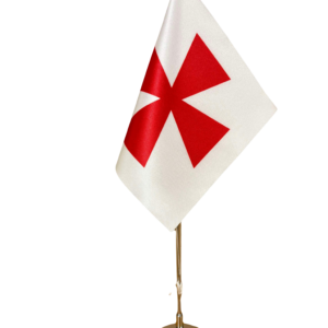 Bordsflagga [18 x 18 cm] inkl. stativ, nu med metallfot